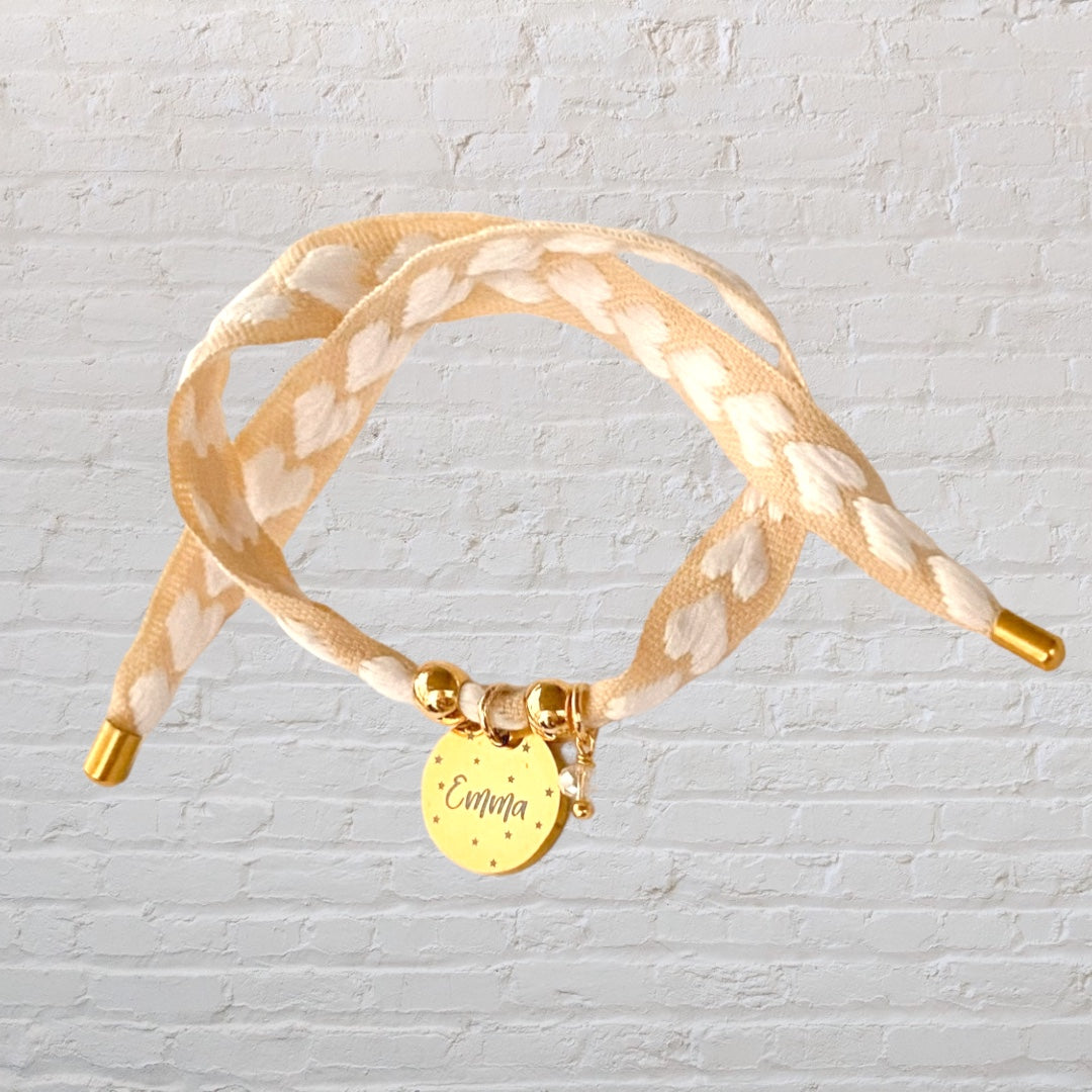 Pulsera Personalizada Con Nombre Para Niños Y Niñas - Cuerda Náutica Trenzada Con Grabado En Dos Líneas, Regalo Único Y Personal