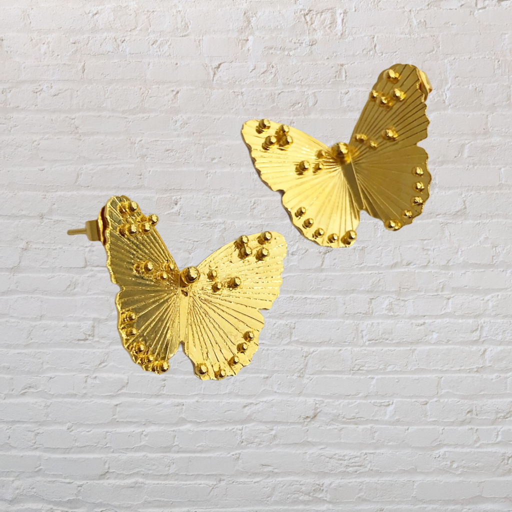 aretes earring mariposa butterfly topos praha accesorios corazones moda joyeria moda tendencia zarcillos 